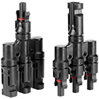 Conector 3T- Conector Solar Fotovoltaico- Conectores Macho &amp- Hembra para Sistema Fotovoltaico- Conectores de Cable de…